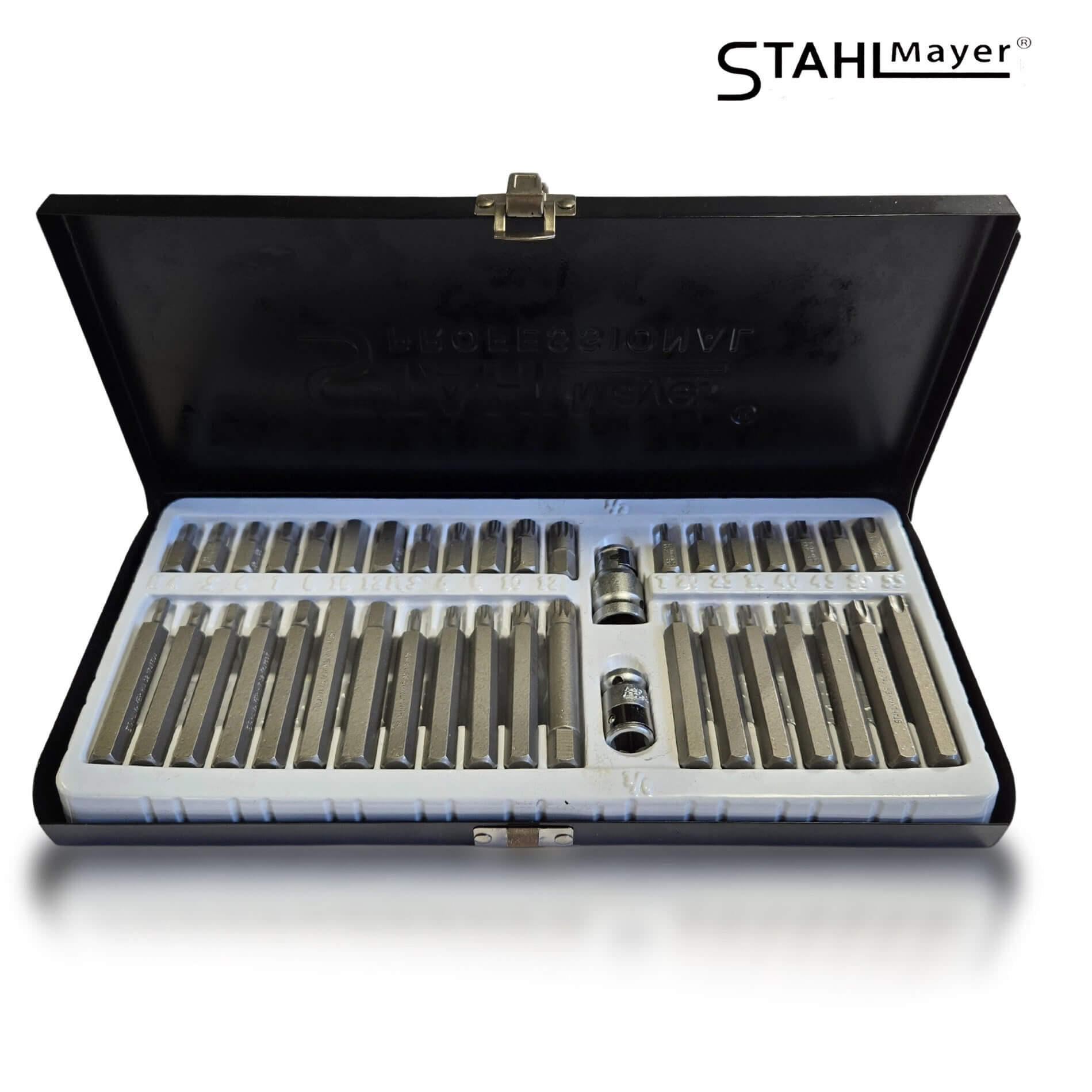 Професионален Комплект Битове - Накрайници STAHLMAYER Hex XZN и Torx 1/2", 3/8" 40 броя SM4401
