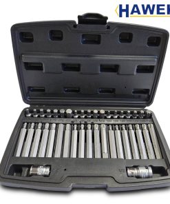 Комплект битове-накрайници HAWEK 4401new Hex XZN и Torx 1/2" и 3/8" 40 броя