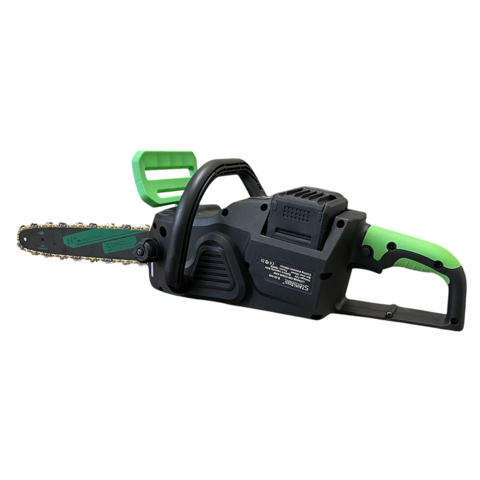Мощна Акумулаторна Верижна Резачка STAHLMAYER 72V 8Ah - 16" Шина с 2 Вериги, Дисплей и Активна Спирачка - Image 3