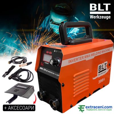 Инверторен Електрожен BLT Werkzeuge 390А  с Дисплей + Аксесоари