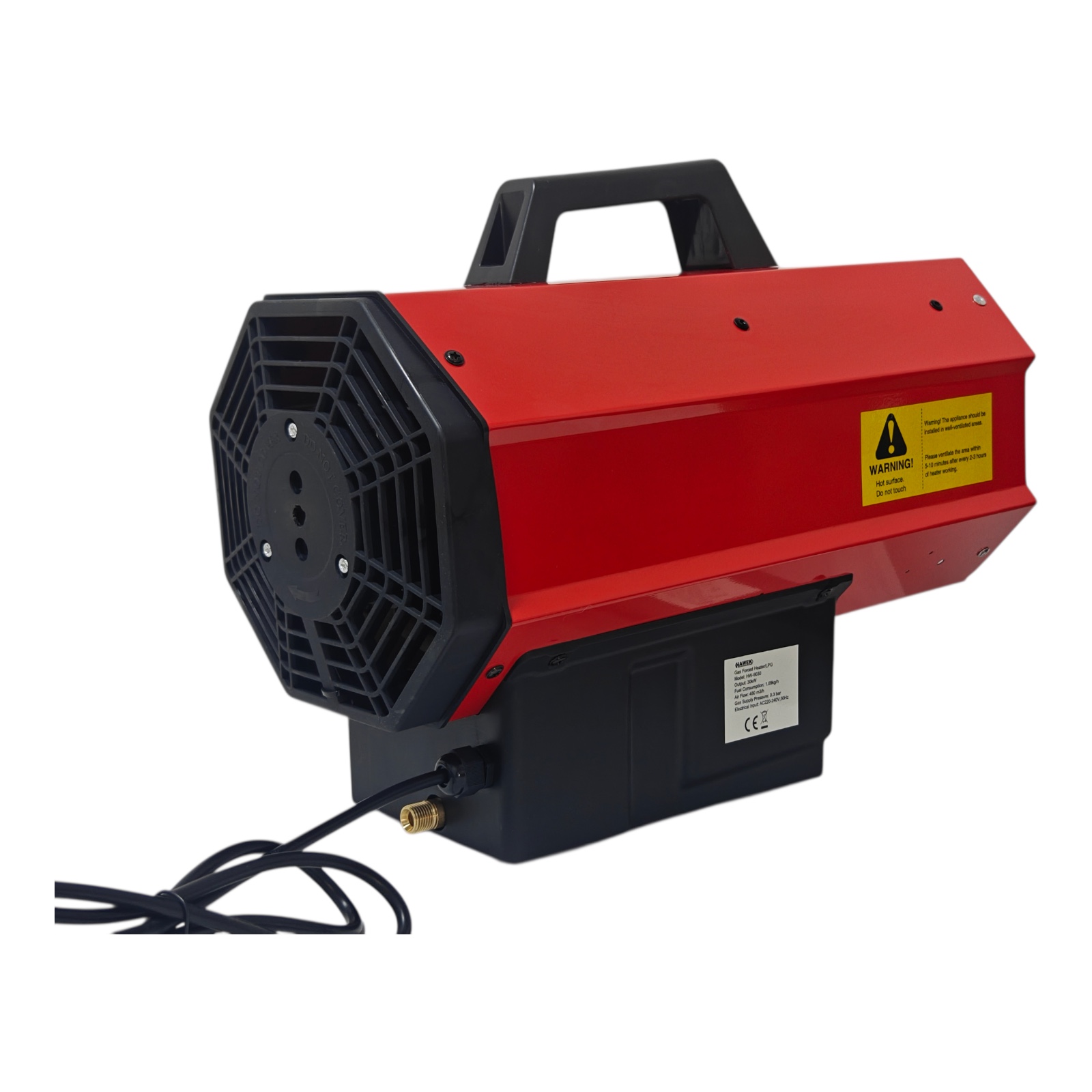Индустриален Газов Калорифер с Регулатор HAWEK / 30 KW 500 M³/H, LPG - Image 4
