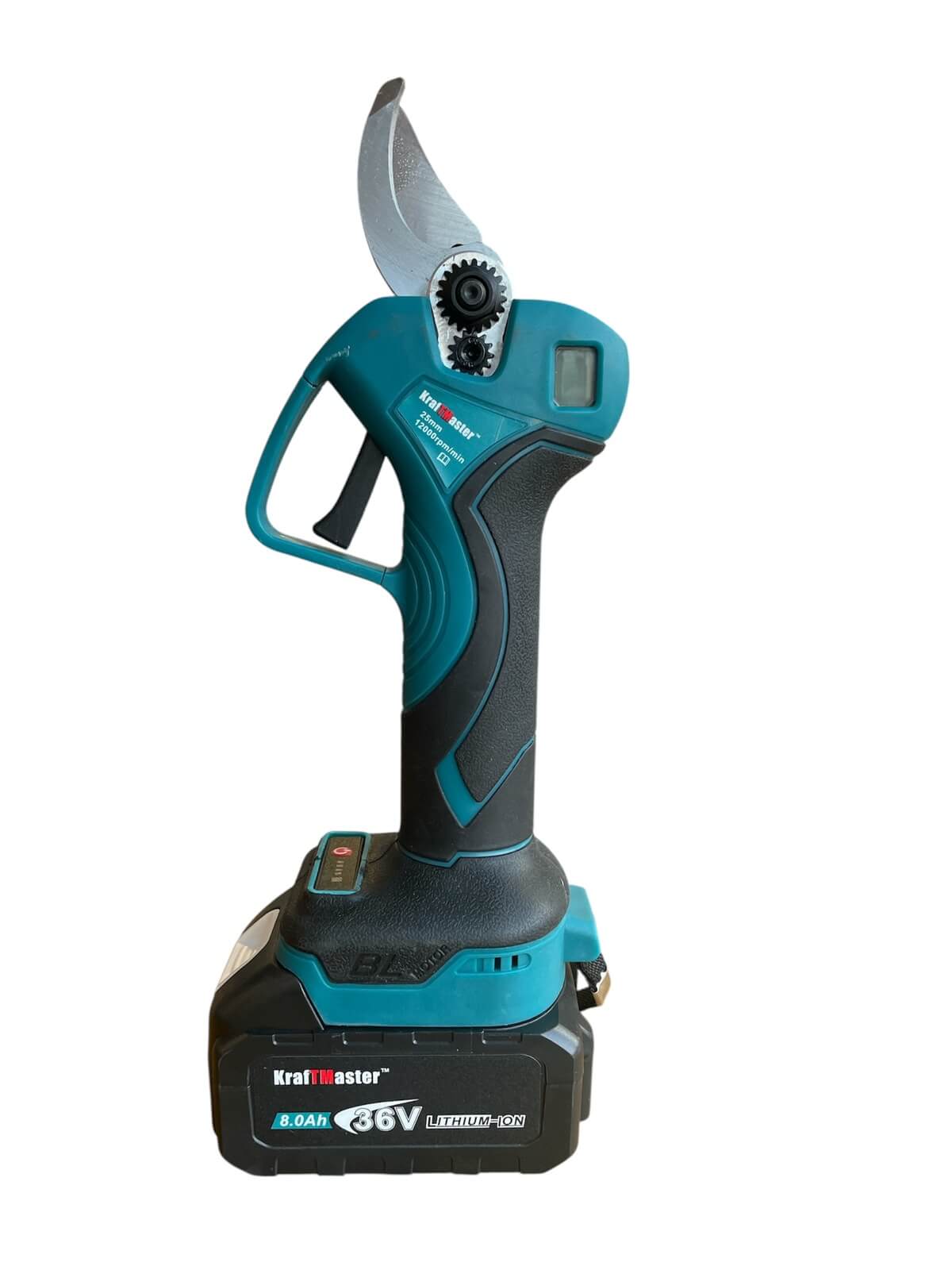 Безчеткова Лозарска Ножица + Прът/Удължител KRAFTMaster-PRO с 2 Батерии 36V 8AH - Image 3