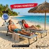 ПРОМО КОМПЛЕКТ - 2 БРОЯ Сгъваем Шезлонг Тип Походно Легло SUNVISION 200х70 см до 200кг