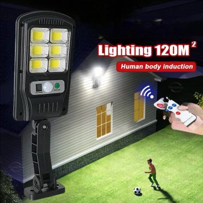 Соларна Лампа 1200W SUNVISION с 48 COB Диода с Дистанционно и Три Режима на Работа