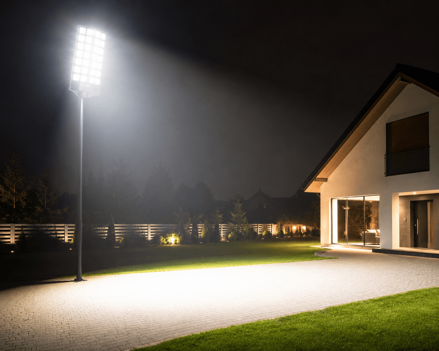 Улична Соларна Лампа SUNVISION с 504 LED Диода + Стойка и Дистанционно - Image 3