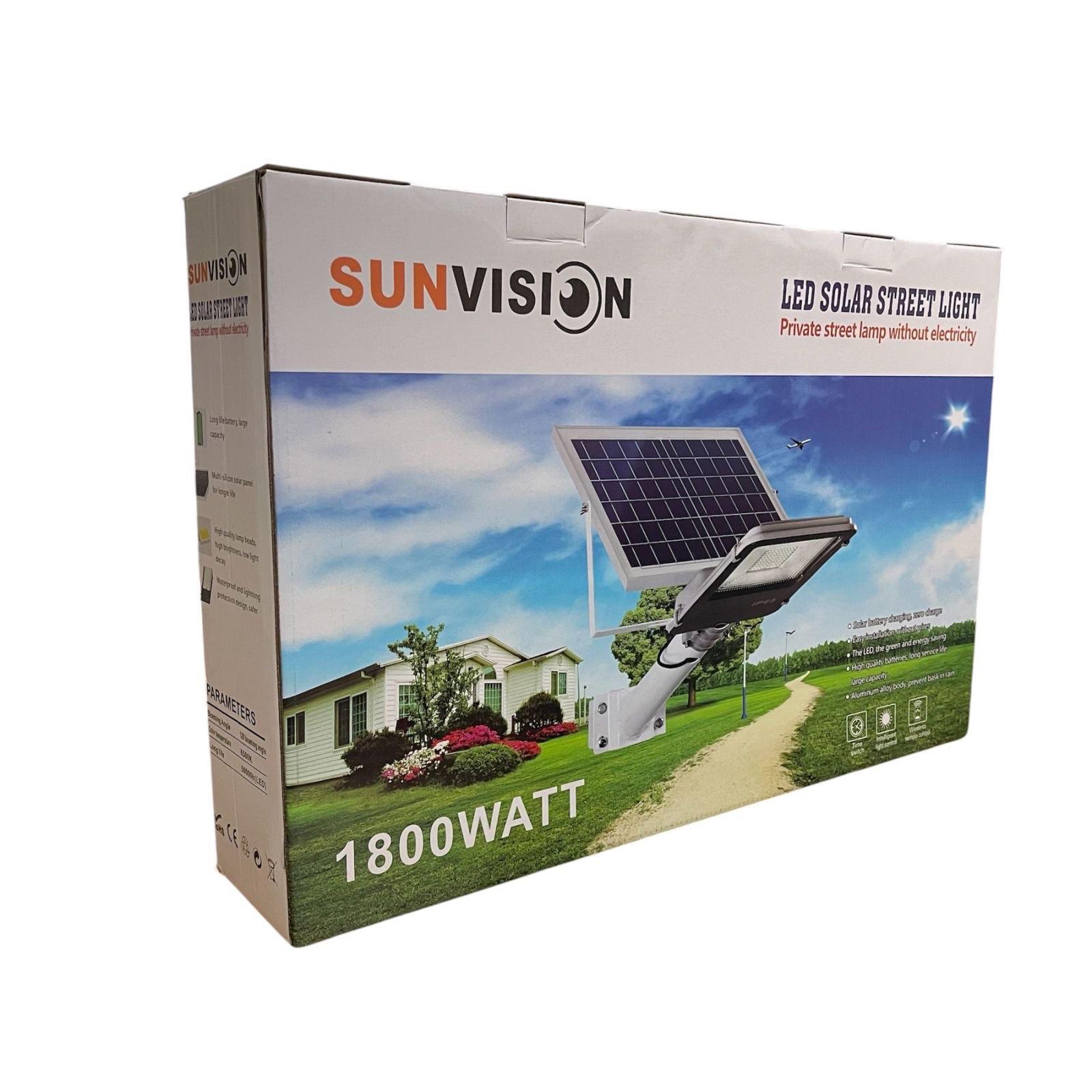 Улична Соларна LED Лампа с Отделен Панел и Стойка 1800W SUNVISION - Image 7